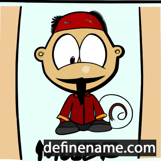 cartoon of the name Muezza