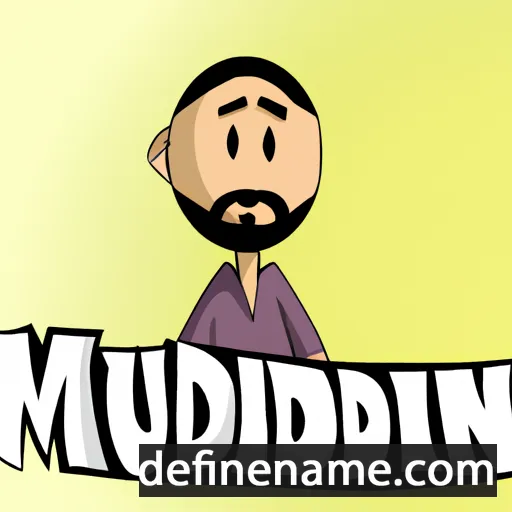 cartoon of the name Muhedin