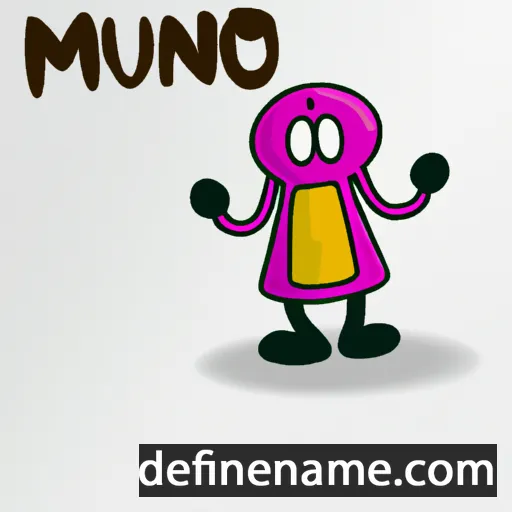 cartoon of the name Muhno