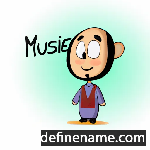 cartoon of the name Muhsine