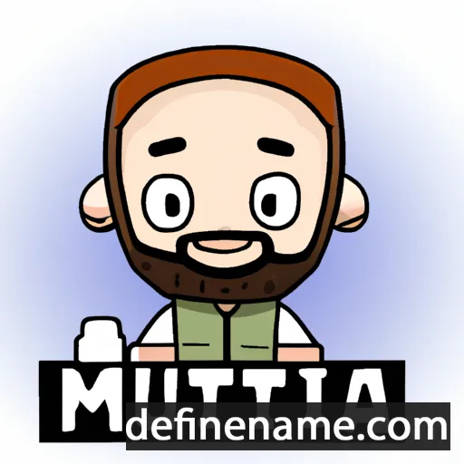 cartoon of the name Muhtadi