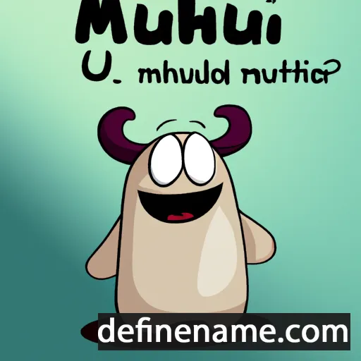 cartoon of the name Muhu