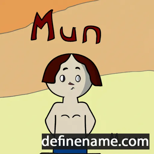 cartoon of the name Muin