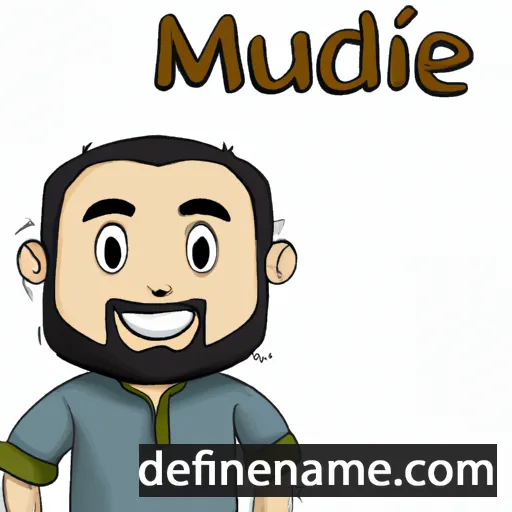 cartoon of the name Mujamed