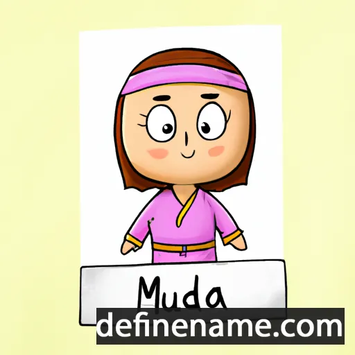 cartoon of the name Mujdā