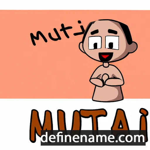 cartoon of the name Mujiati