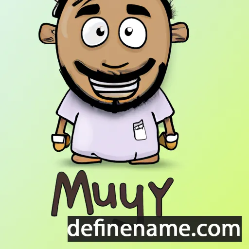 cartoon of the name Mujy