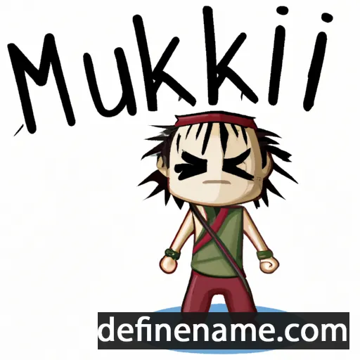 cartoon of the name Mukai