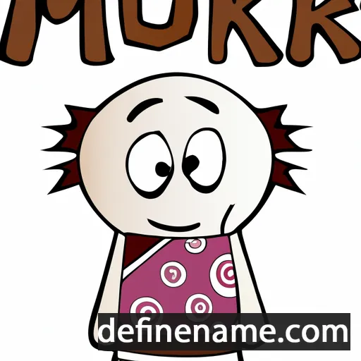 cartoon of the name Muku