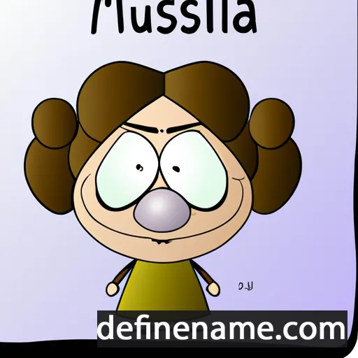 cartoon of the name Mulissa