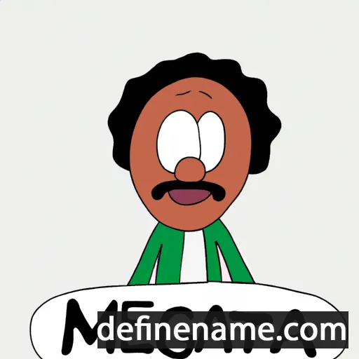 cartoon of the name Mulugeta