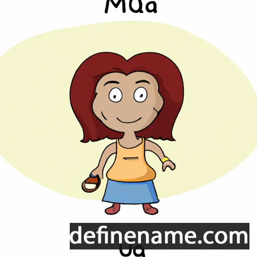 cartoon of the name Muma