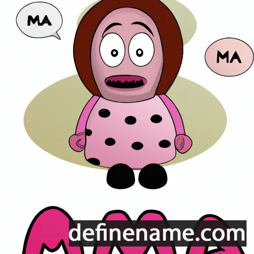 cartoon of the name Muma