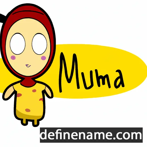 cartoon of the name Muna