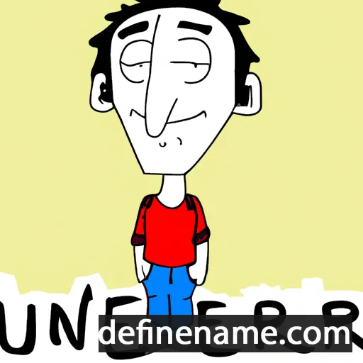 cartoon of the name Muneer