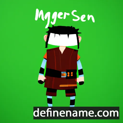 cartoon of the name Mungen-seseg