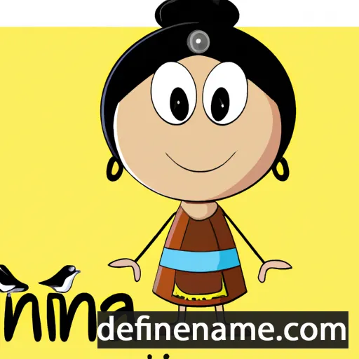 cartoon of the name Munia