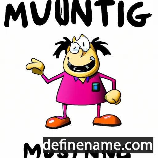 cartoon of the name Munigast