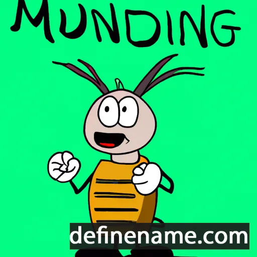 cartoon of the name Munigund