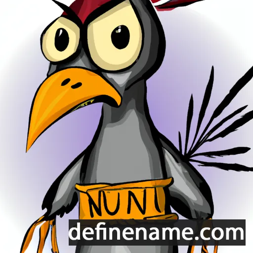 cartoon of the name Munin