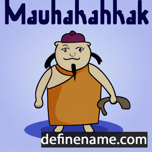 cartoon of the name Munkhbat