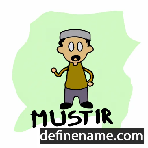 cartoon of the name Muntasir