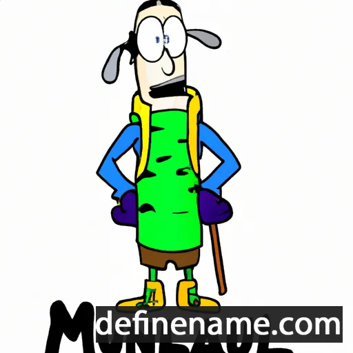 cartoon of the name Munuald