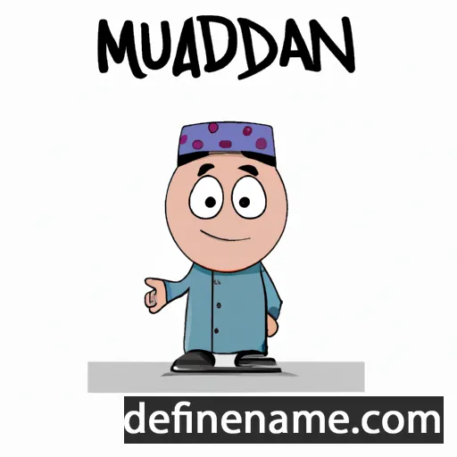 cartoon of the name Muqdam