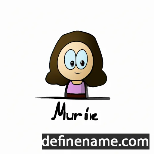 cartoon of the name Murièle