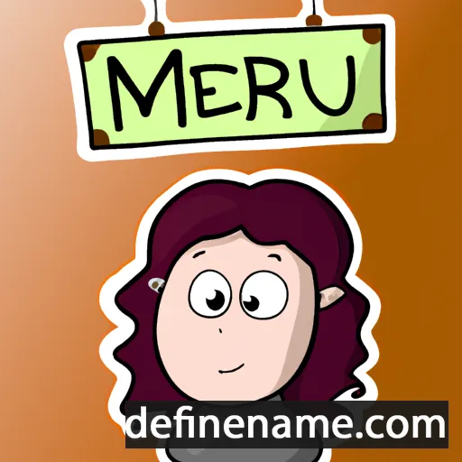 cartoon of the name Murien