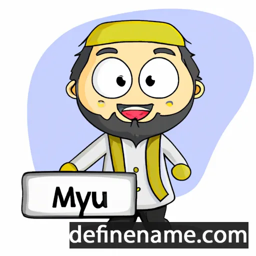 cartoon of the name Mursyid