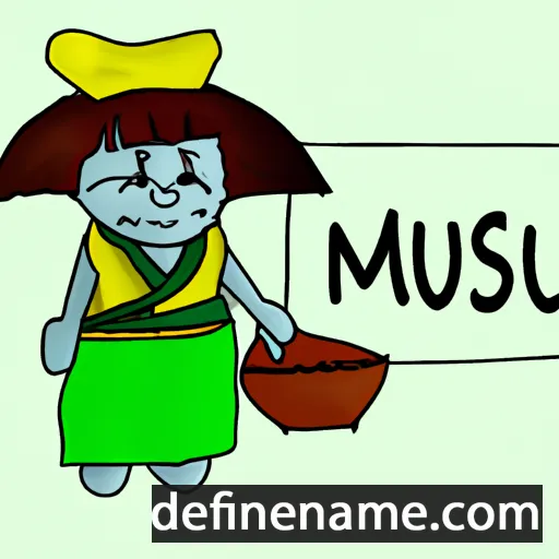 cartoon of the name Mušuni