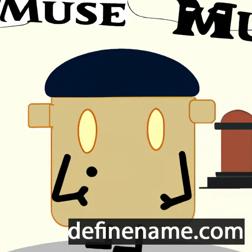 cartoon of the name Musée