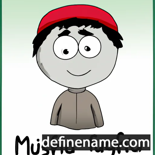 cartoon of the name Mushfiqur