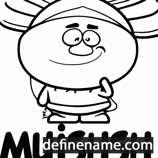 cartoon of the name Mushni