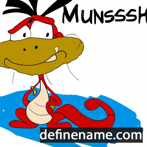 cartoon of the name Mushu