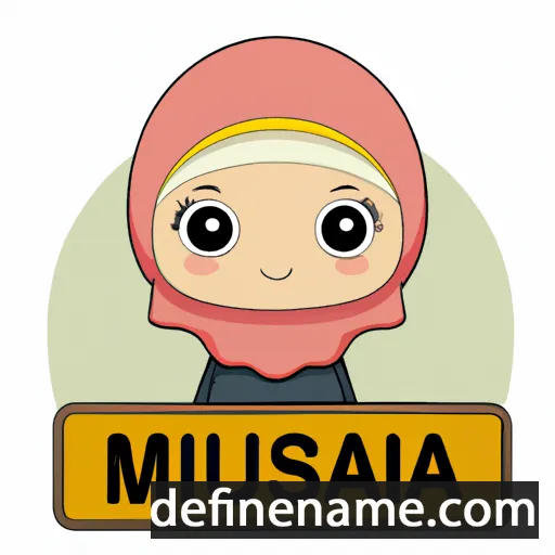 cartoon of the name Muslima