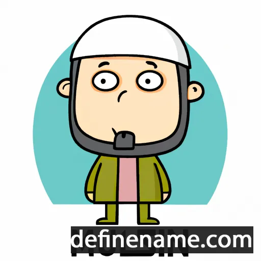 cartoon of the name Muslimin