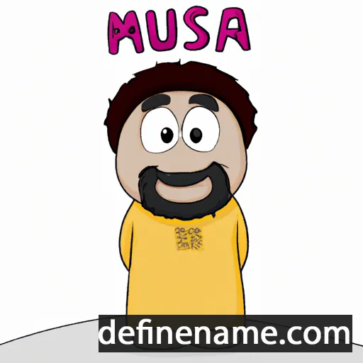 cartoon of the name Mussah