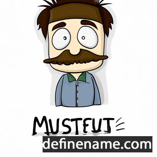 cartoon of the name Mustafe