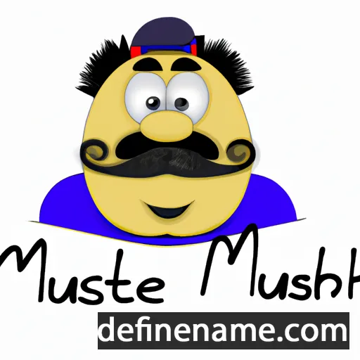 cartoon of the name Mustaphe