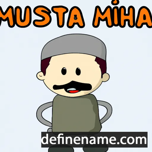 cartoon of the name Musthafa