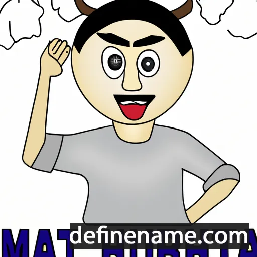 cartoon of the name Mutahar