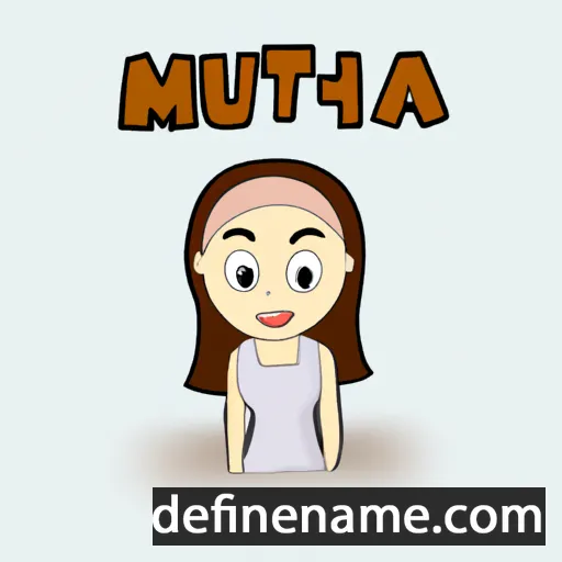 cartoon of the name Mutia