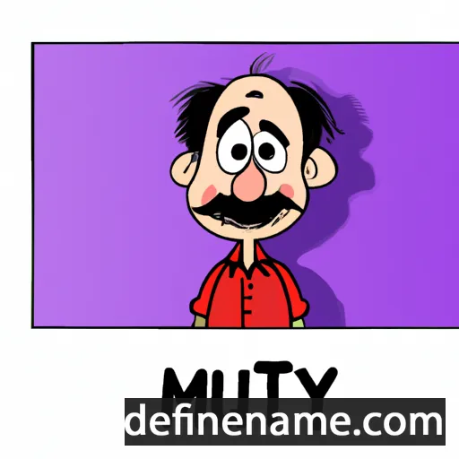 cartoon of the name Mutlu