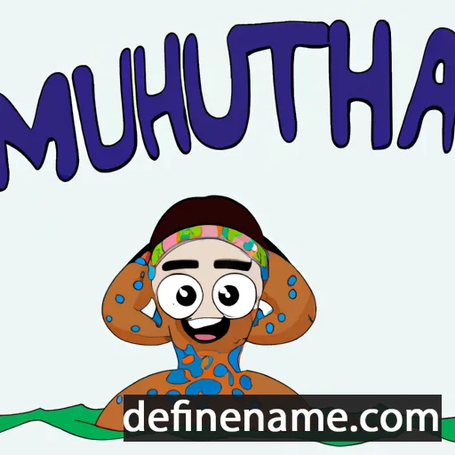 cartoon of the name Muttiah