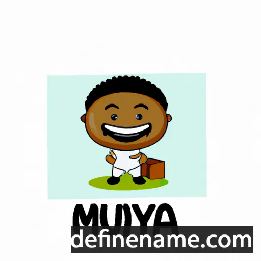 cartoon of the name Muyiwa