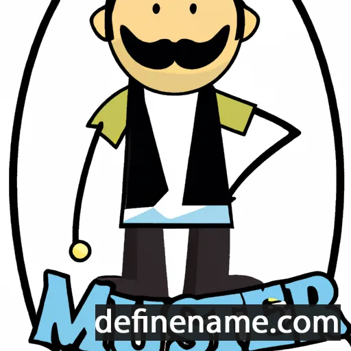 cartoon of the name Muzafer