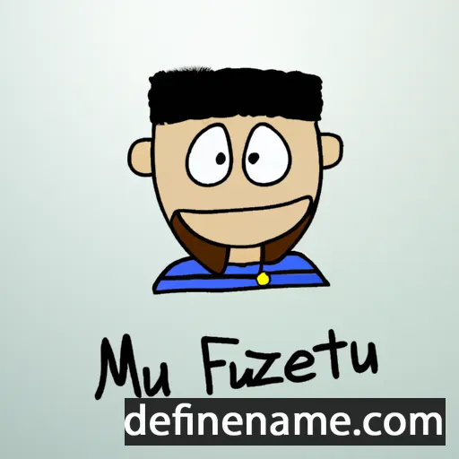 cartoon of the name Muzaffar