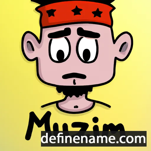 cartoon of the name Muzzamil